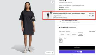 Adidas Women’s Adicolor Neuclassics Dress Over 70% Off!