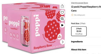 POPPI RASPBERRY ROSE 8 CANS FOR JUST $3.92 AT WALMART!