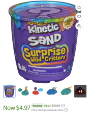 Kinetic Sand Surprise Play Set with Storage HUGE Price Drop!