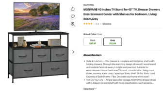 40 INCH TV STAND ONLY $12.99 AT WALMART! PRICE GLITCH!