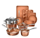Hammered Copper Cookware and Bakeware Set Today Only Special at Home Depot