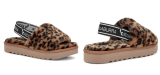 Cheetah Faux Fur Slingback Slipper Hot Price!