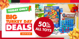TODAY ONLY! Big Lots Toys All 50% Off!