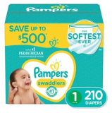 Pampers Swaddlers Diapers Only 48 Cents