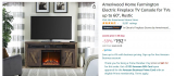 Ameriwood Home Farmington Electric Fireplace TV Console Lowest Price