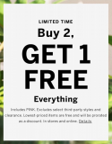 Victoria’s Secret Limited Time Buy 2 Get 1 FREE!