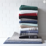 Solid and Stripe Bath Towels ONLY $3