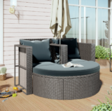 Outdoor Patio Half-moon Sectional Furniture Set Insane Savings!!