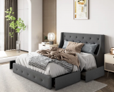 Upholstered Storage Bed Now 60% Off!