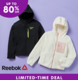 Reebok Fleece & Sherpa-Lined Jackets 80% Off!