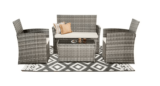 FOREST HOME 5-Piece Wicker Patio Set 62% OFF!