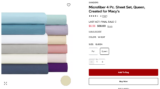 HURRY! 90% Off Sheet Sets At Macys!