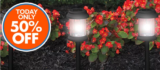 TODAY ONLY Solar Lights 50% OFF!