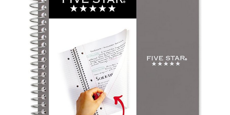 STOCK UP! 5 Star- 2 Subject Notebooks ONLY $2.32!