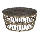 Hampton Bay Round Wicker Outdoor Accent Table NEW CLEARANCE!!