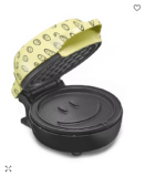 Yellow Smiley Printed Mini Waffle Maker UNDER $5! FINAL SALE DEAL!