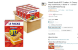 AMAZON PRICE ERROR – 48 Pack Of Ritz Crackers For 6 BUCKS!