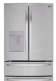 LG 4-Door Refrigerator with Ice Maker and Water Dispenser Was-$2,099.00 NOW- $376.00!!