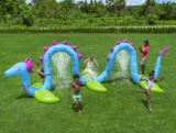 PRICE ERROR Giant Sea Serpent Kids Inflatable Sprinkler Only 20 BUCKS!