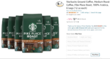 AMAZON PRICE ERROR! – Starbucks Ground Coffee 6 Bags Only 9 BUCKS