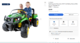 HUGE PRICE ERROR! Peg Perego John Deere Gator XUV 12-volt Battery-Powered Ride-On