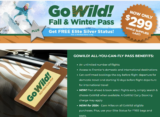 Frontier Airlines GoWild! Fall & Winter Unlimited Flight Pass ONLY $299