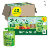 GoGo Squeez Fruit on the Go 40 Pack Pouches Just 32 CENTS Each!