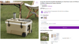 RUN! 60qt Cooler with Solar Panel Charger $78 (Was $373)