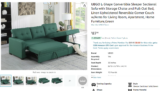 PRICE ERROR!! L-Shape Convertible Sleeper Sectional Sofa with Storage Chaise and Pull-Out Bed