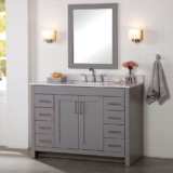 Westcourt 48 in. W x 22 in. D x 34 in. H Bath Vanity Cabinet without Top ONLY 1 PENNY!!!! (WAS $729)