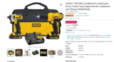 DEWALT 20V MAX Cordless Drill and Impact Driver, Power Tool Combo Kit CYBER MONDAY DEAL!