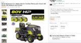 MASSIVE HOME DEPOT PRICE ERROR ON A RYOBI RIDING LAWNMOWER