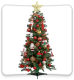 TODAY ONLY! 4 ft Pre-Lit Christmas Tree ONLY $8