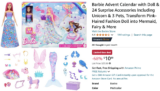 Barbie Advent Calendar ONLY $10.99 (reg $33.99)