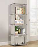 5 Tier Portable Bookcase 4 Cube Storage Shelves ONLY $16.99 ONLINE WALMART CLEARANCE!