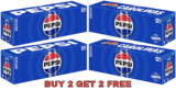 Pepsi, Dr. Pepper & Canada Dry Products 12-packs Buy 2 Get 2 Free!