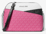 Michael Kors Jet Set Travel Color-Block Signature Logo Crossbody Bag 81% OFF!