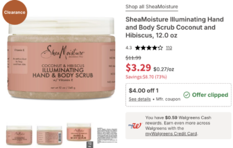 FREE SheaMoisture Illuminating Hand and Body Scrub!