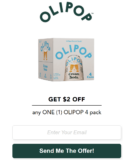 $2 OFF Any OLIPOP 4-Pack with This One Time Coupon Code!