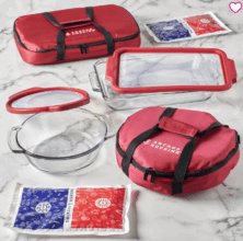 Anchor Hocking 8-Piece Glass Bakeware Set with Totes & Hot/Cold Packs – Now from $40.45 Shipped (Reg. $70)