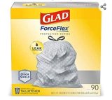 Glad Force Flex Trash Bags 90CT Only $3.94 On Amazon