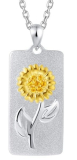 Huge Markdown On Sterling Silver Sunflower Necklace On Amazon