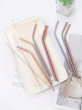 Stainless Steel 8pc Straw Set Only 98 CENTS! SHIPS FREE!