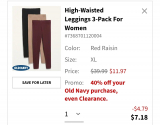 Womens 3 Pack High Waisted Leggings Only $7!!!