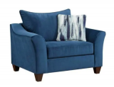 Velour Navy Accent Chair 87% Off!!!