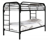 Twin Over Twin Black Metal Bunk Bed 83% Off