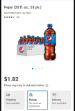 Pepsi 24 Pack Bottles Only $1.82
