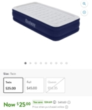 Bestway 15″ Air Mattress With Pump Nearly 50% Off!