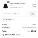 Mini Backpack Price Error With Code!