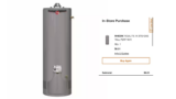 Rheem Performance Platinum 50 Gal. Natural Gas Tank Water Heater ONLY A PENNY! Was $989!